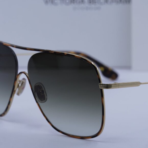 Victoria Beckham VB132S 214 Aviator Sunglasses – Havana/Smoke Gradient - Picture 4 of 12